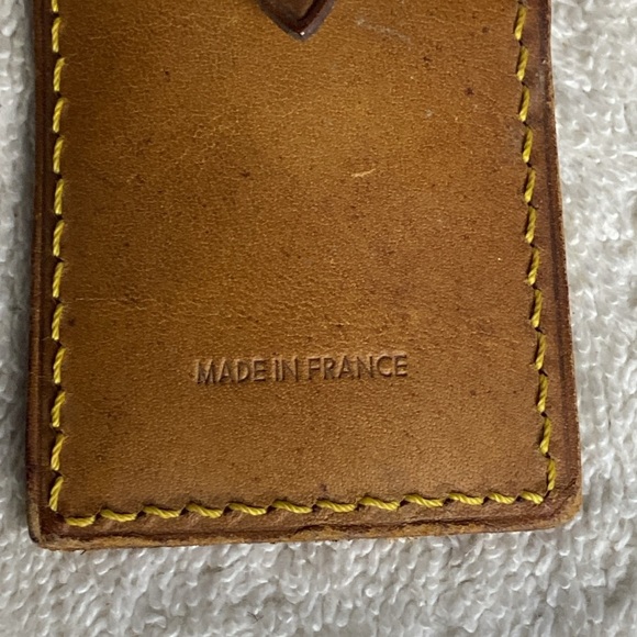 Vintage Louis Vuitton Luggage Tag in Vachetta Leather (07J) - Picture 5 of 5